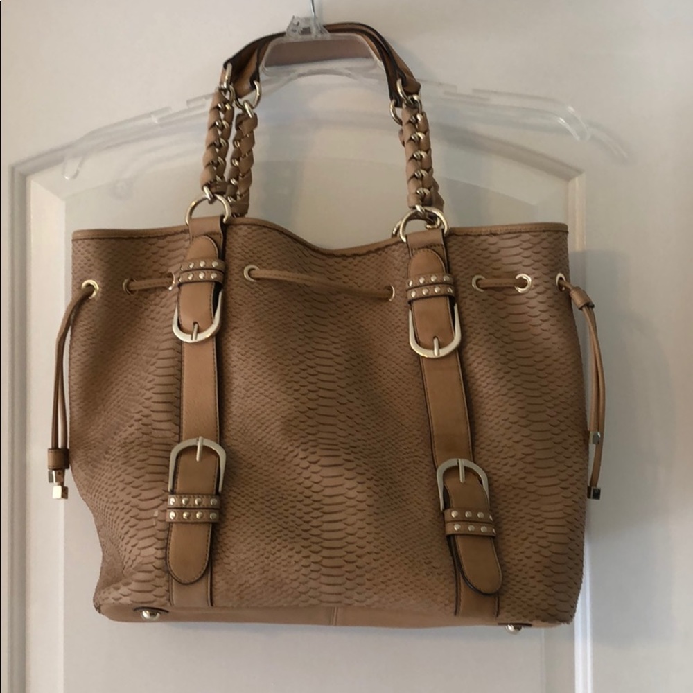 Snake Skin Beige Tote